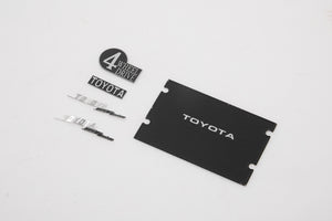 Toyota FJ40 nameplate and logo set including 4 Wheel Drive badge.